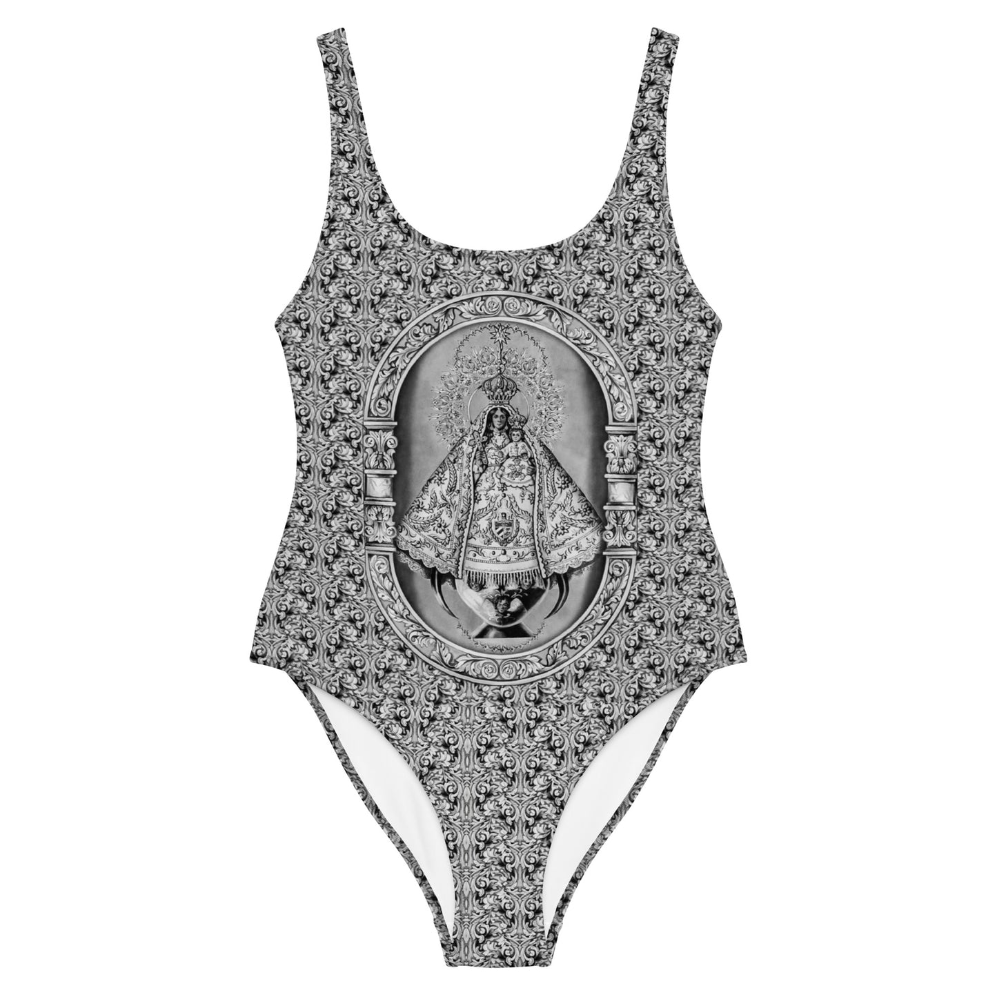 Caridad del Cobre B/W One-Piece Swimsuit