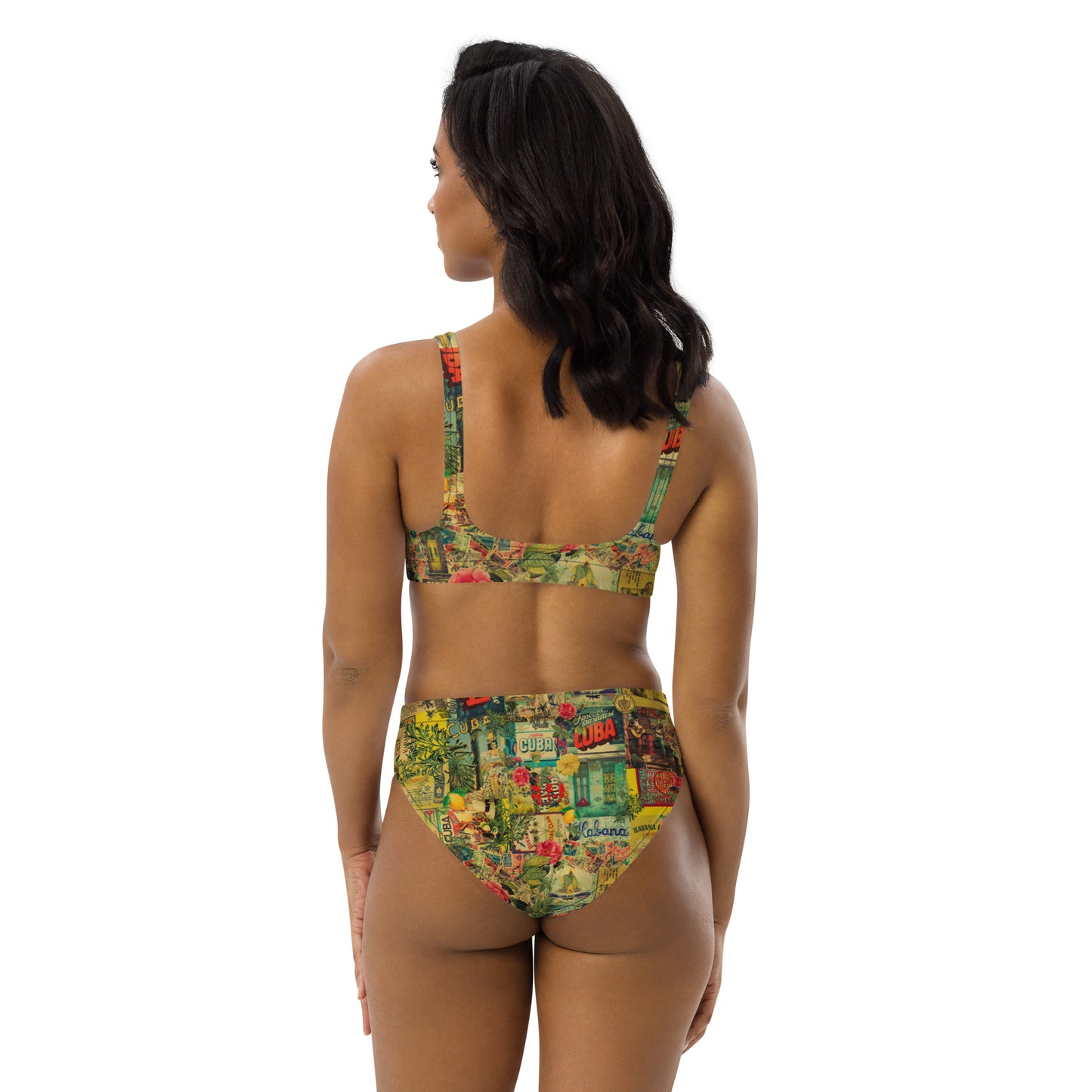 Calle Cuba Recycled high-waisted bikini