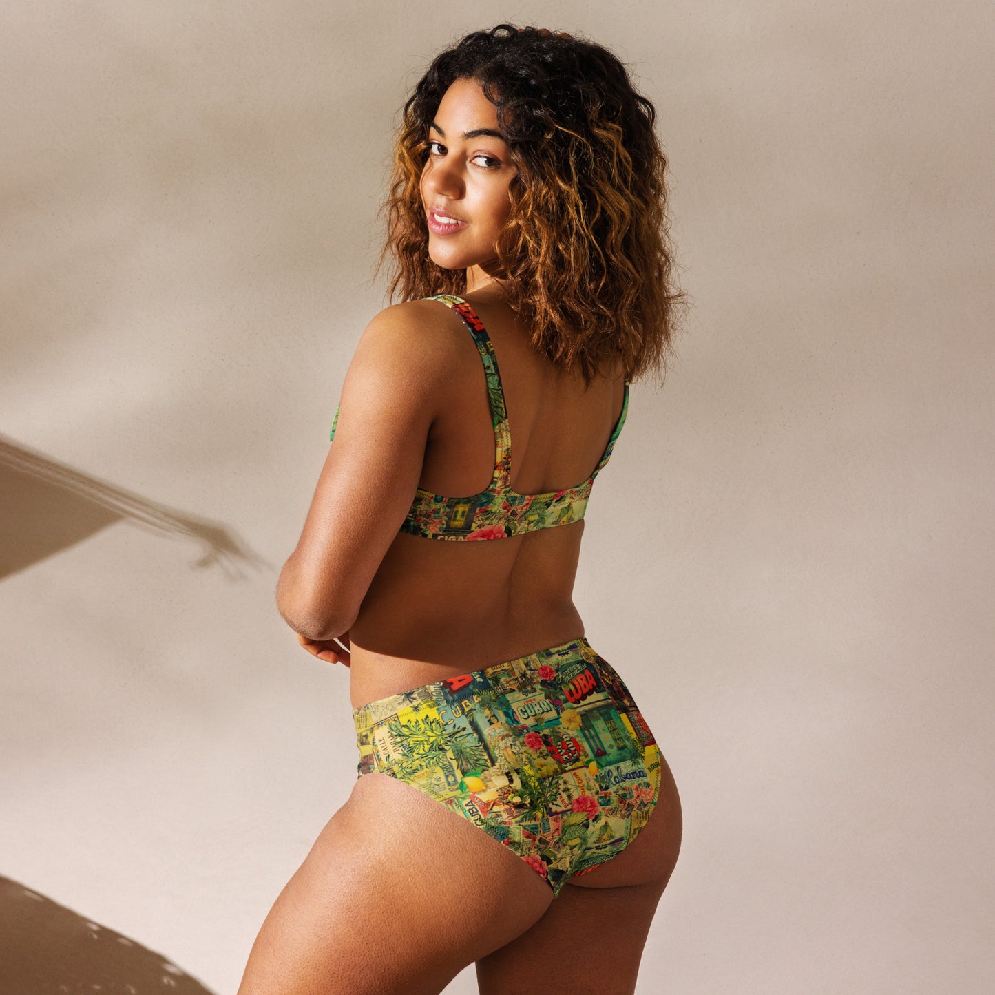 Calle Cuba Recycled high-waisted bikini