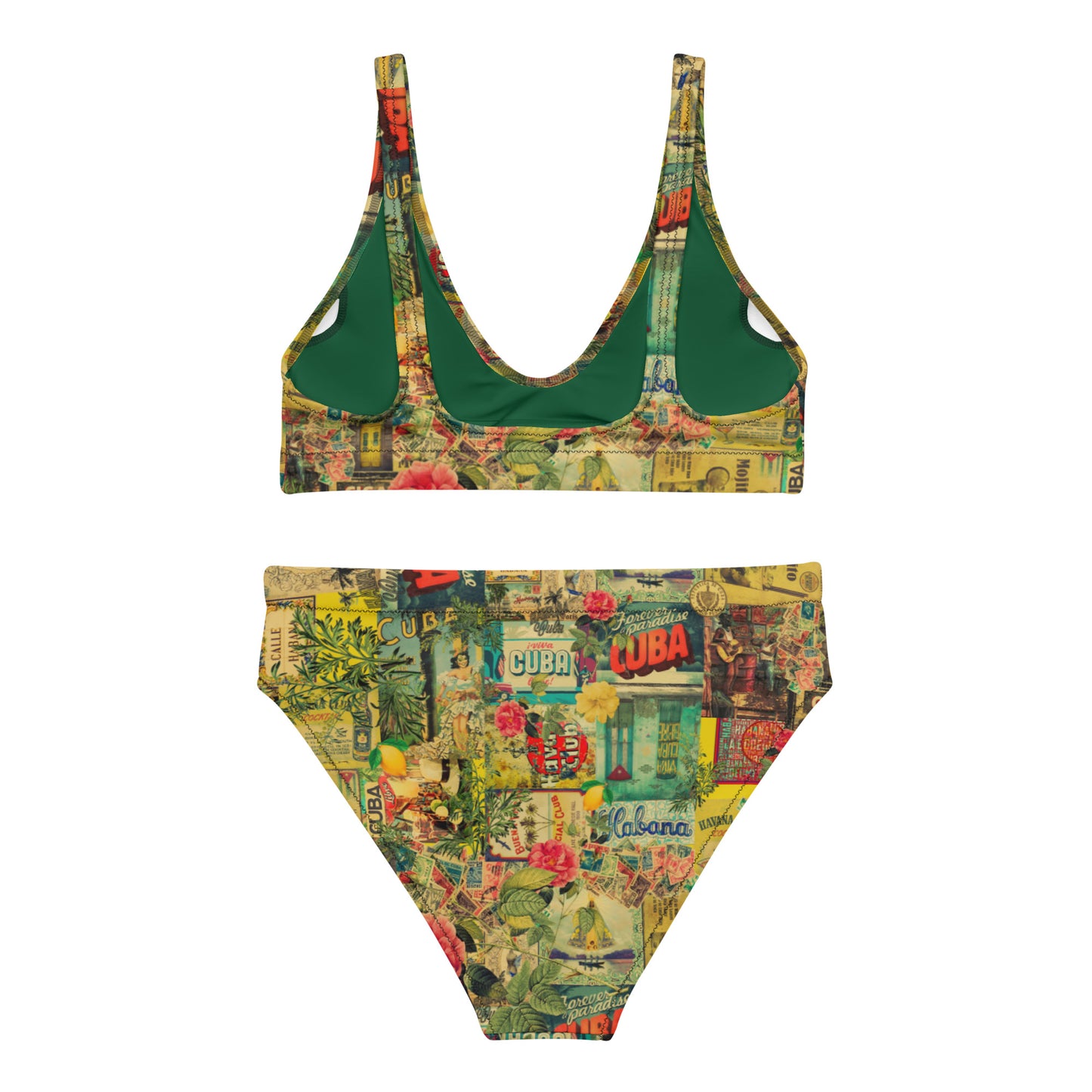 Calle Cuba Recycled high-waisted bikini