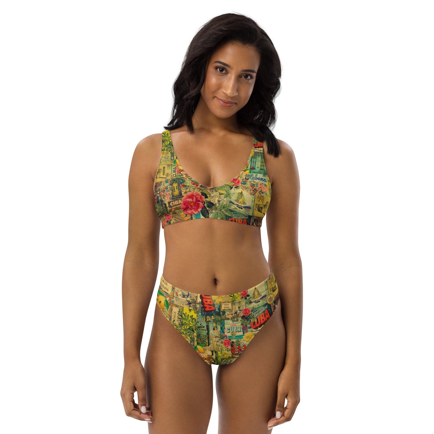 Calle Cuba Recycled high-waisted bikini