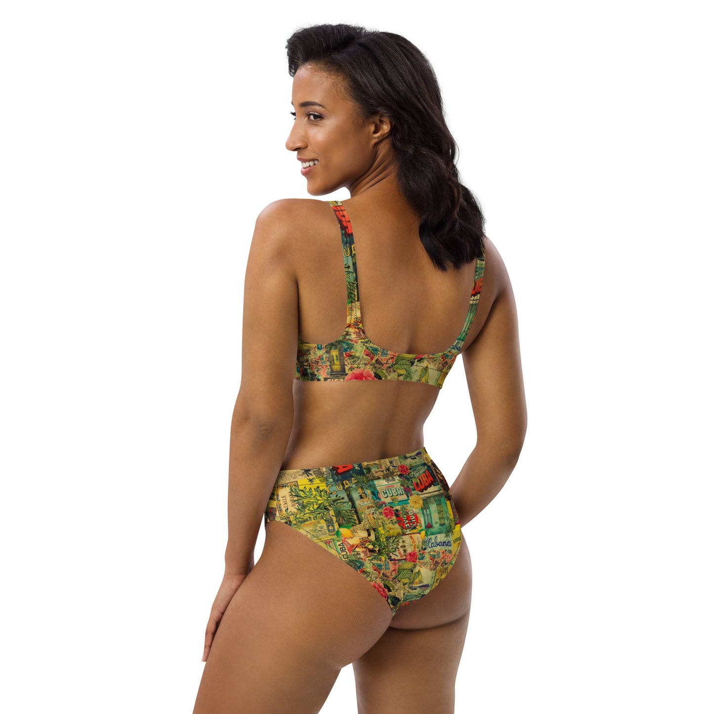 Calle Cuba Recycled high-waisted bikini