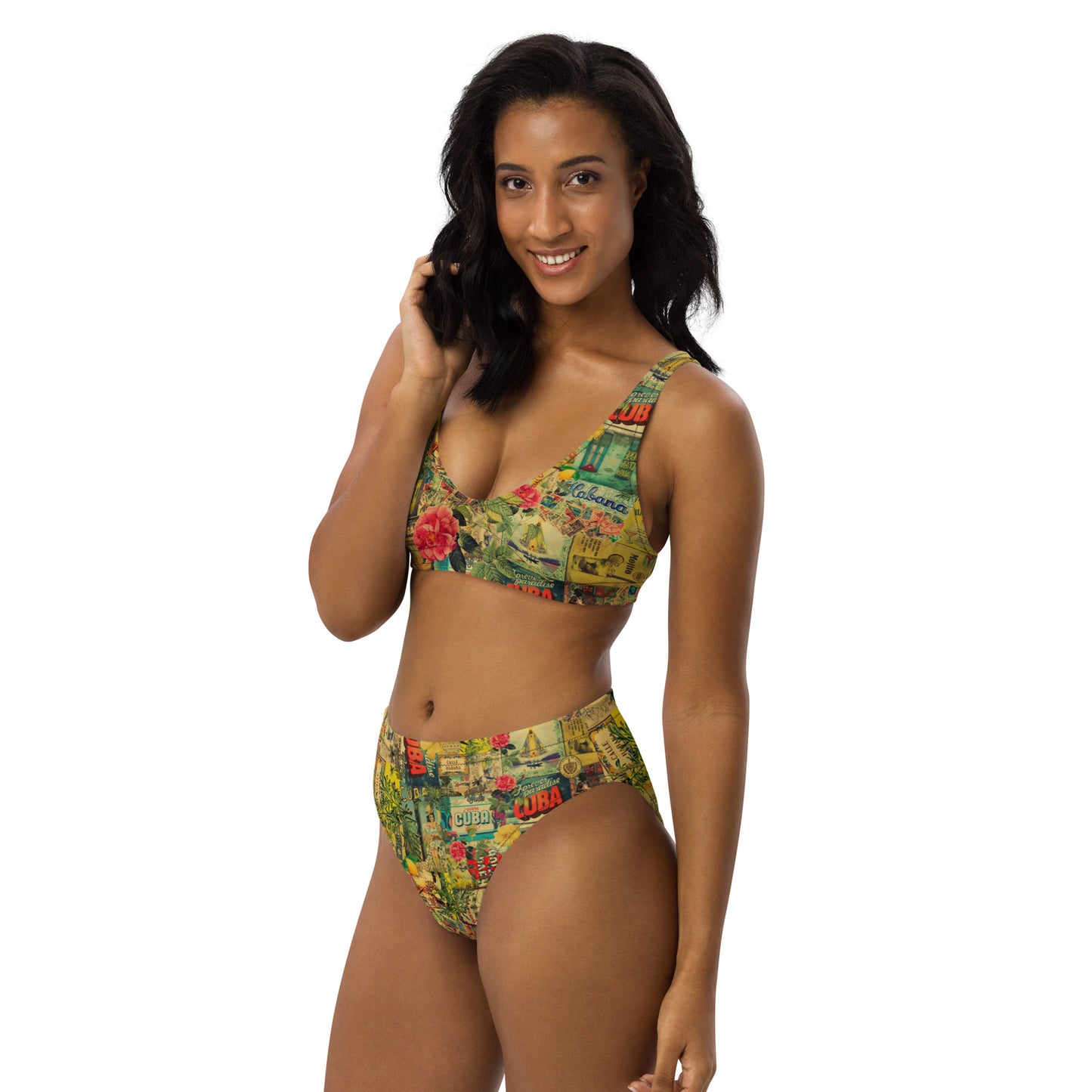 Calle Cuba Recycled high-waisted bikini