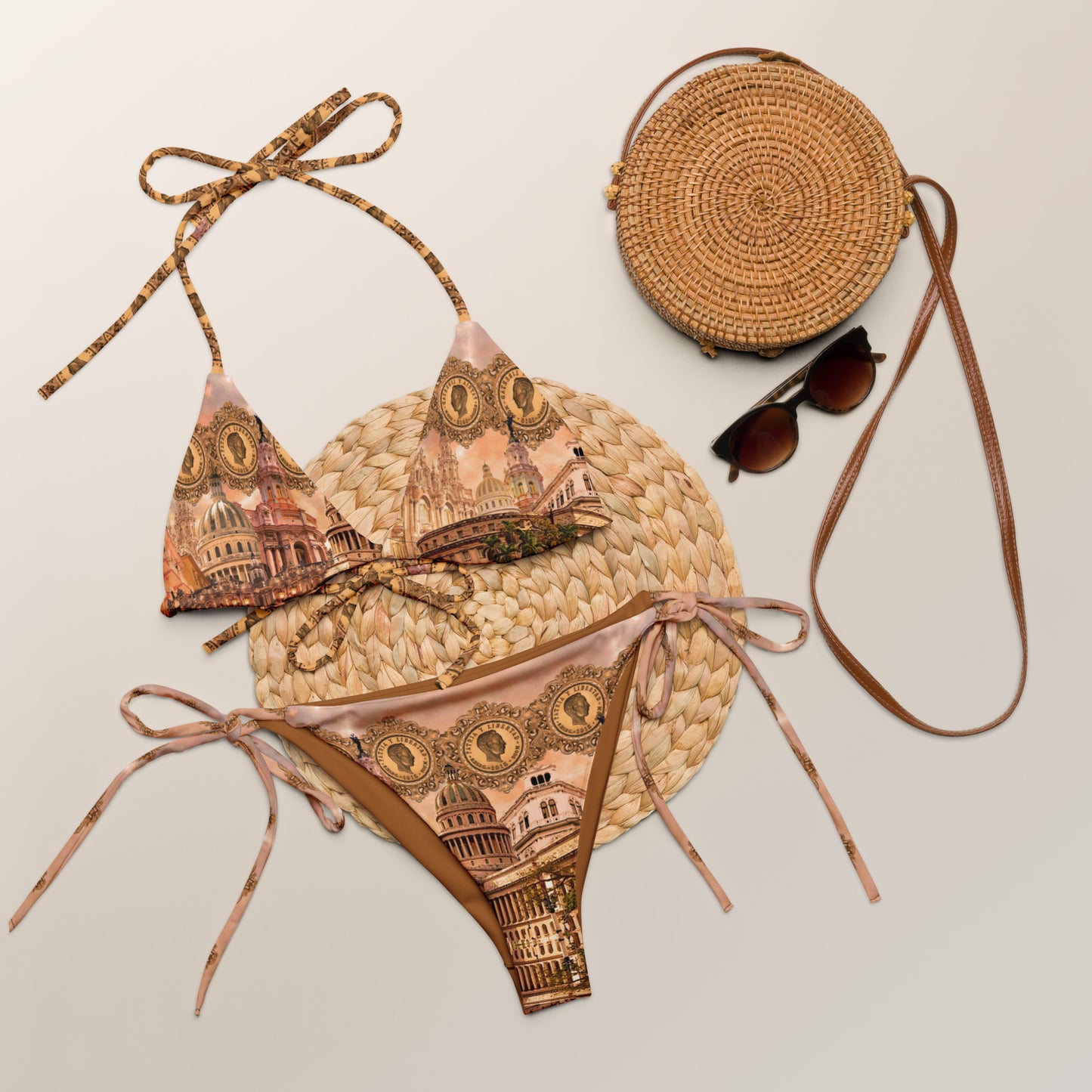 Havana city recycled string bikini