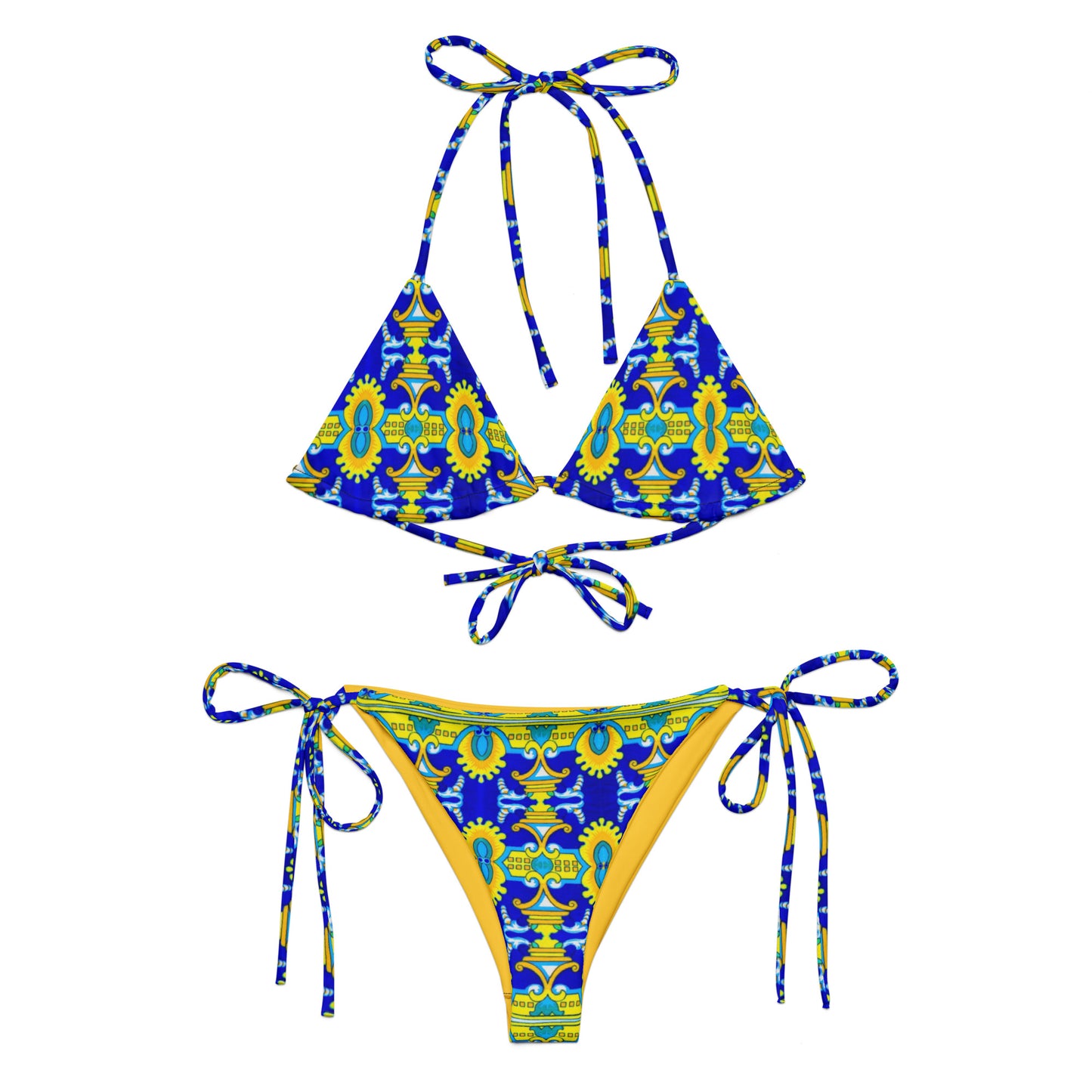 Havana tiles recycled string bikini