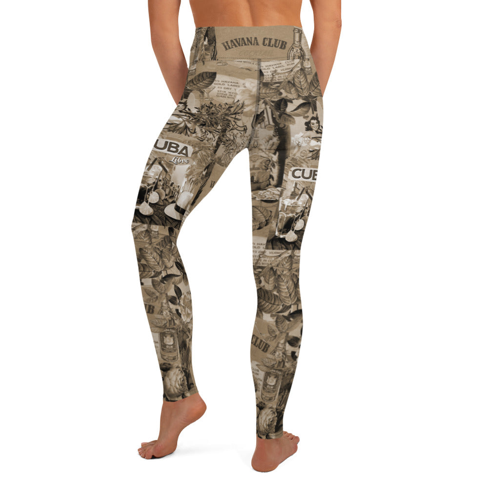 Cuba Libre Vintage Yoga Leggings